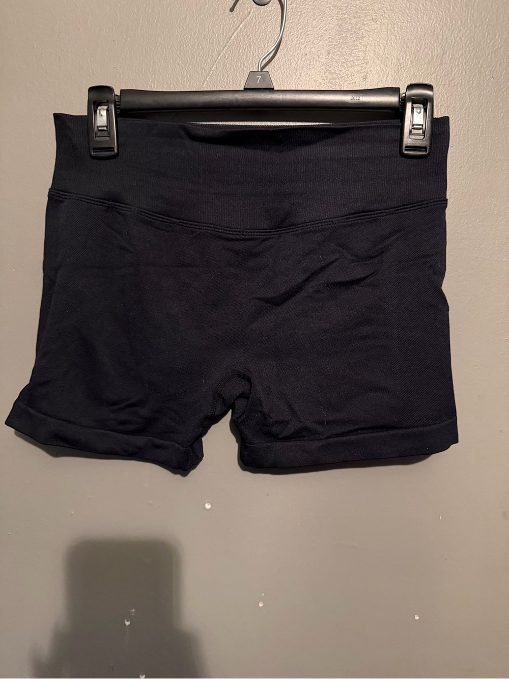 Source Unknown Black High-Rise Bike Shorts